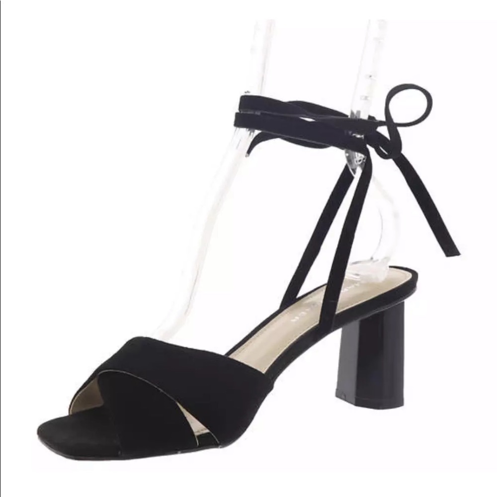 Marc Fisher Aliva Womens Black Suede Sandal